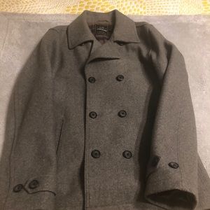 Men’s grey Peacoat